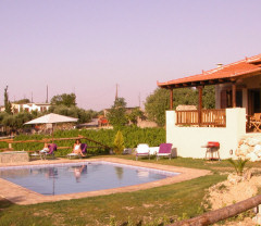 Villa Eleftheria's pool and gardens