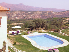 Villa Irini's pool and gardens