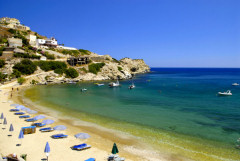 Agia Pelagia, one of the beaches within easy reach by car